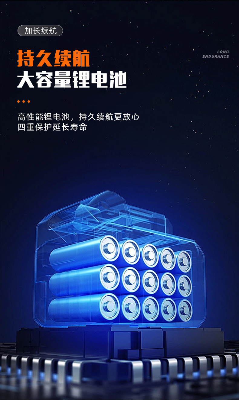 电锯小型充电式木工手持无线锂电电锯伐木手电链锯大功率便携电锯详情10