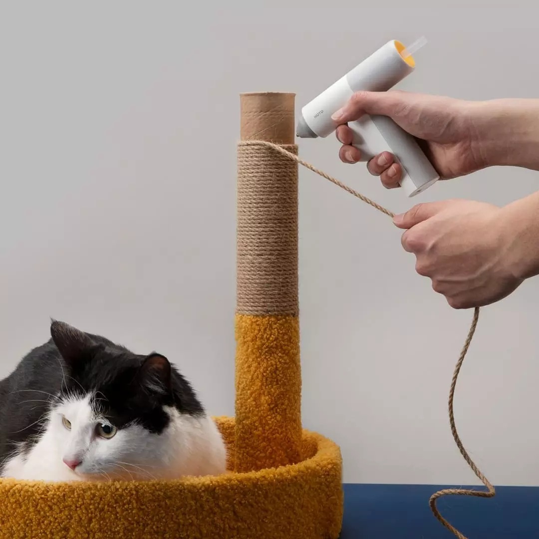 HOTO小猴无线锂电热熔胶枪家用制作小型儿童手工DIY手持多彩胶棒详情4