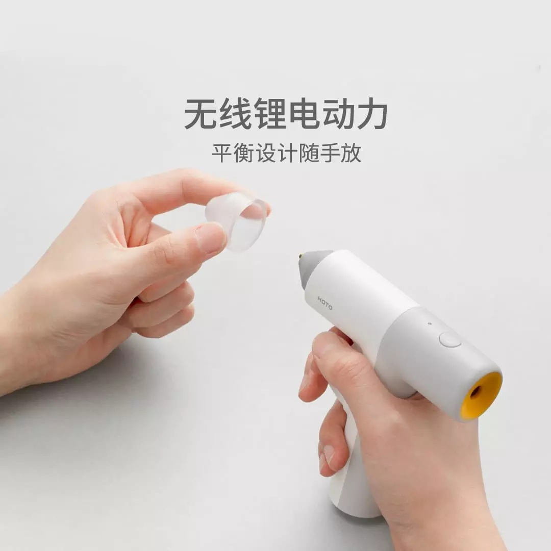 HOTO小猴无线锂电热熔胶枪家用制作小型儿童手工DIY手持多彩胶棒详情2