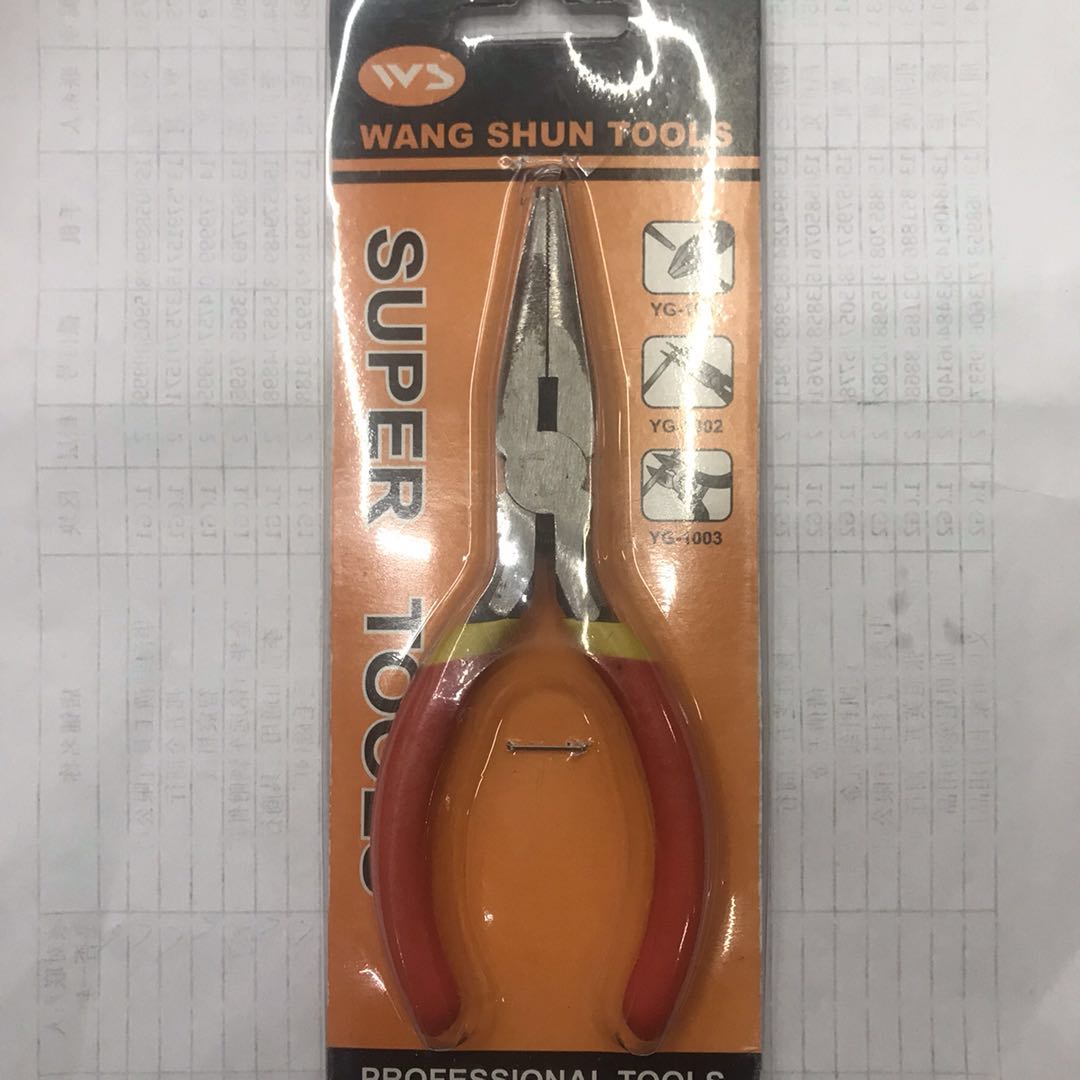 尖咀钳子针嘴钳工具尖嘴钳五金工具防滑手柄尖头钳子详情1