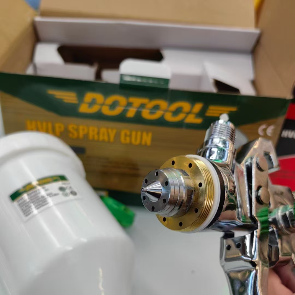 DOTOOL H827-B气动HVLP喷枪小面积油漆修补涂料喷枪/皮衣上油/墙体彩绘详情2