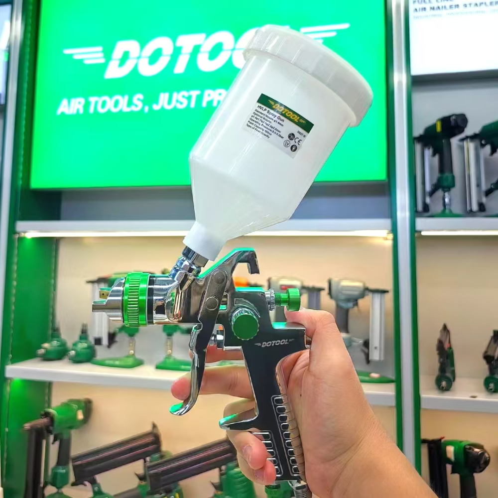 DOTOOL H827-B气动HVLP喷枪小面积油漆修补涂料喷枪/皮衣上油/墙体彩绘详情1