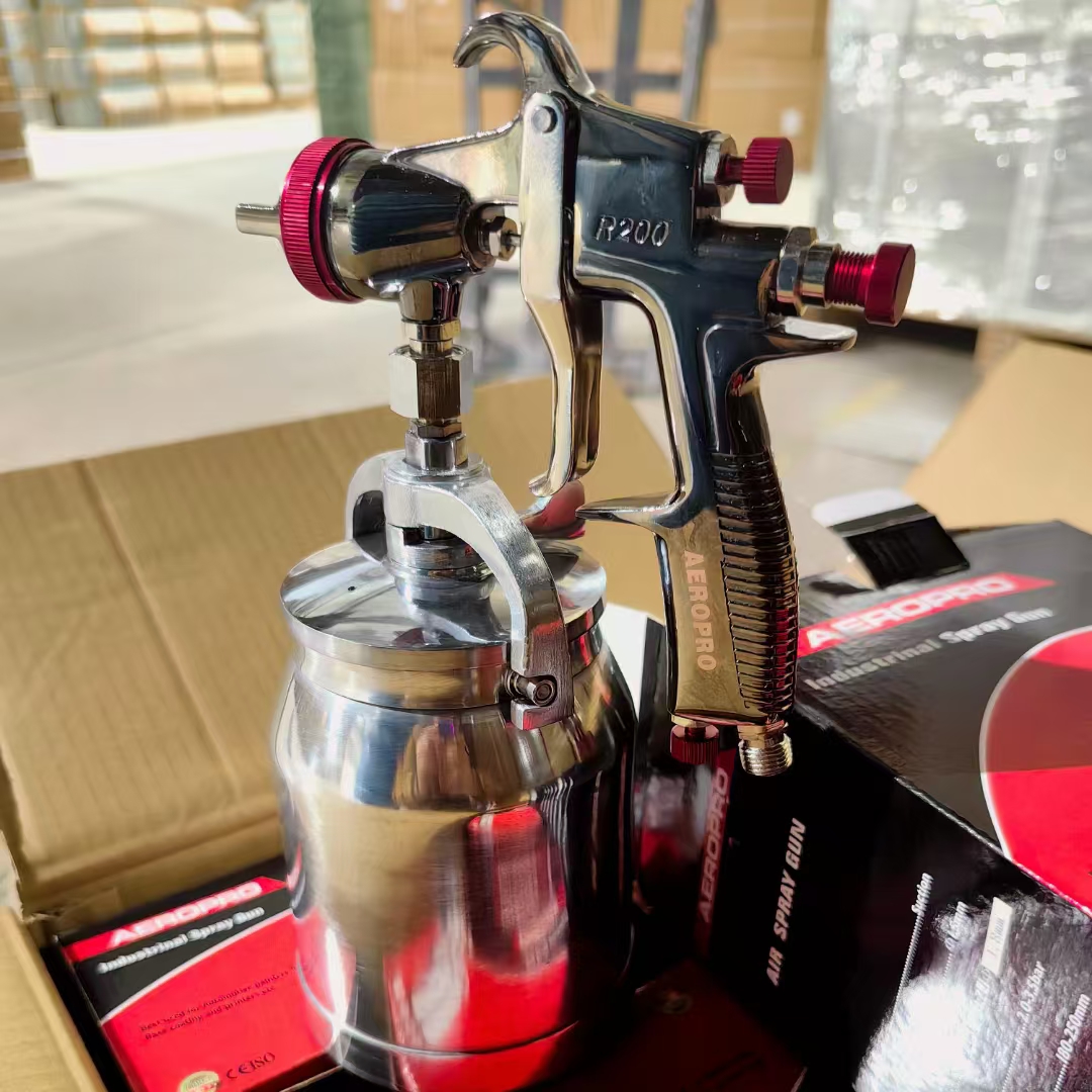 R200S气动喷枪小面积油漆修补涂料喷枪/皮衣上油/墙体彩绘详情5