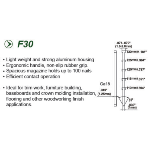 厂家直销DOTOOL气动钉枪F30 直钉枪家用木工装修家具建设钢排钉枪详情7