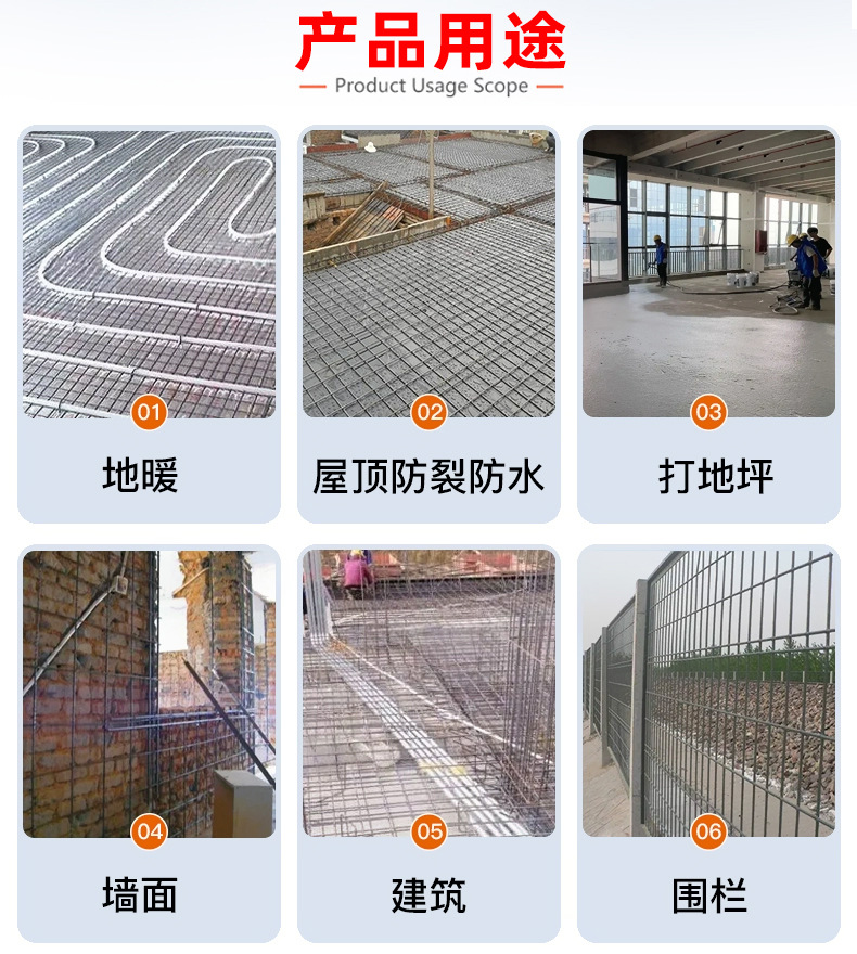 建筑网片镀锌铁网片白色铁丝网2厘米孔方格网钢丝地暖电焊钢筋网详情5