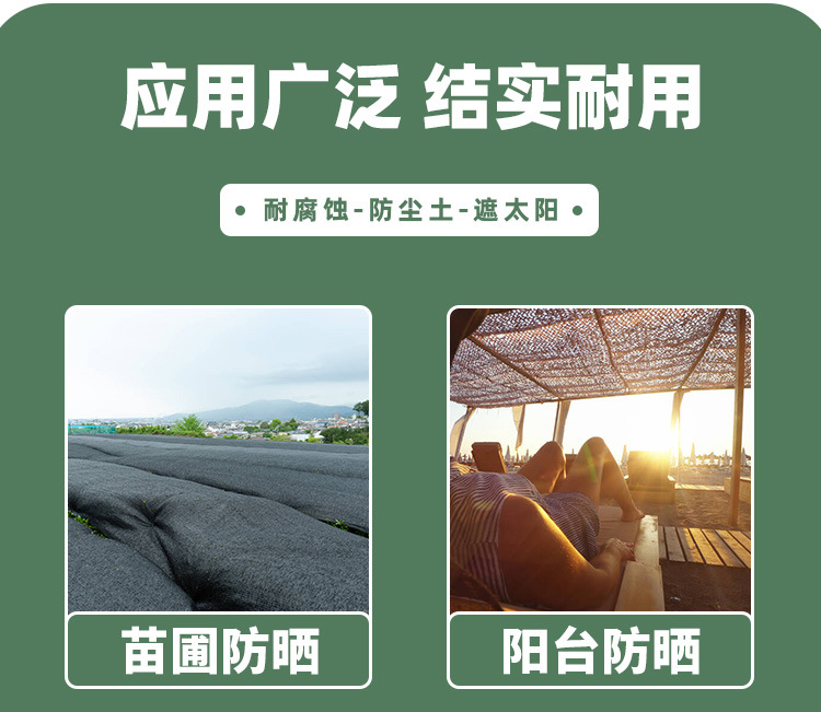 大棚遮阳网塑料网防晒网隔热太阳网车棚网盖土网SUN SHADING NET详情1