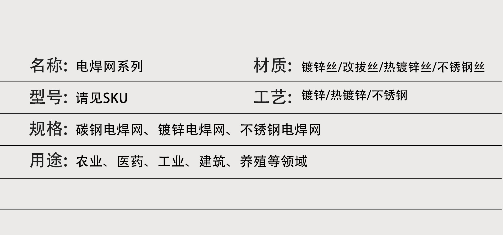 镀锌铁丝网外墙保温防裂镀锌网粉墙电焊网养殖钢丝网不锈钢电焊网详情11