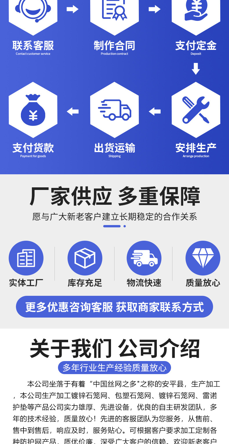厂家批发河道镀锌格宾石笼网水利防洪金属六角铁色网编织石笼网详情11