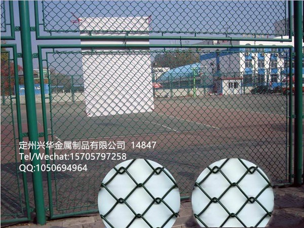 镀锌勾花网 PVC勾花网 铁丝网 菱形网 篮球场网详情5