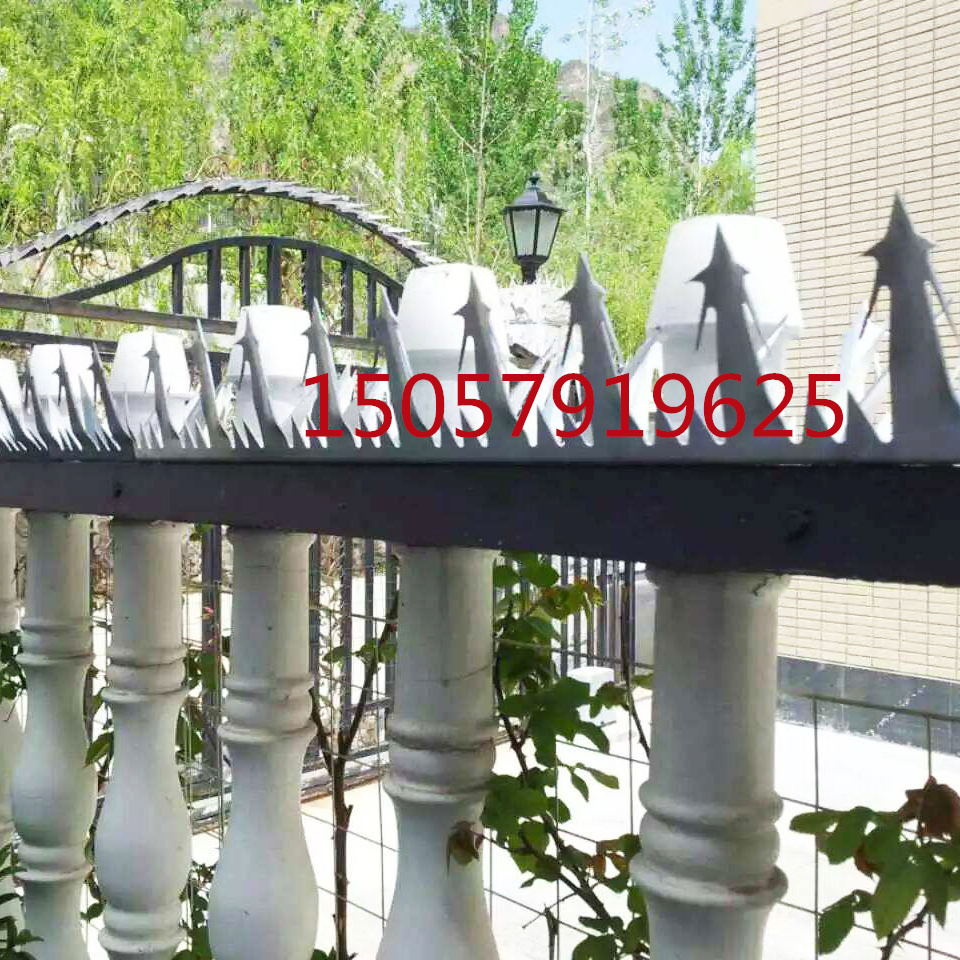 防爬刺钉围墙别墅防盗刺铁刺墙头围护栏不锈钢防爬钢刺围栏条刺钉详情5