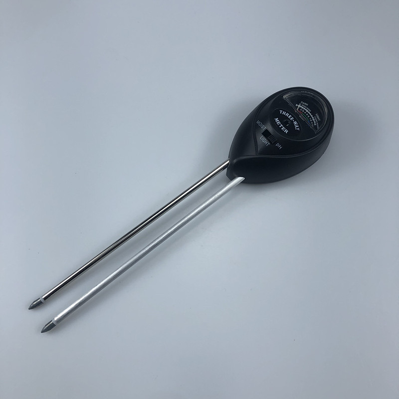 温度计物理感应土壤湿度计圆头黑色三合一快速检测仪器土壤酸酸碱检测仪详情9
