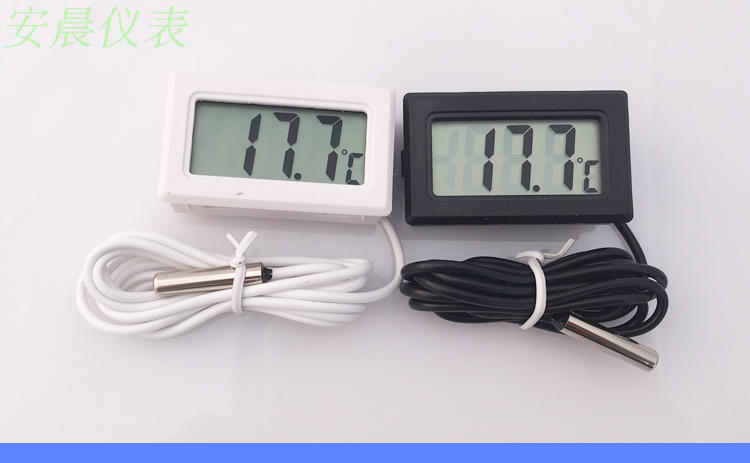 电子温度计高精度带探头冰柜温度显示器家用室内鱼缸爬虫数显水温详情12