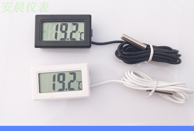 电子温度计高精度带探头冰柜温度显示器家用室内鱼缸爬虫数显水温详情9