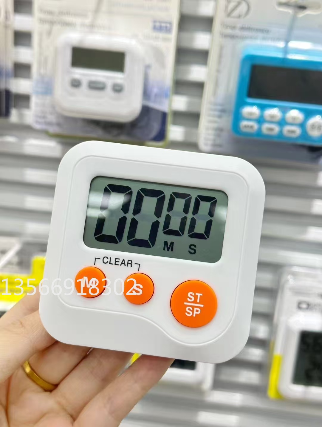 创意大屏幕定时器多功能厨房倒计时烘焙电子计时器 大音量详情2
