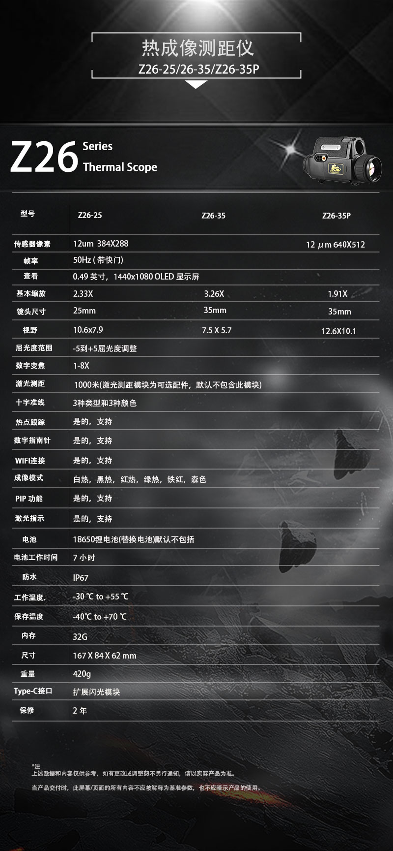 Z26新探野热成相热成像仪夜视仪户外热感应热搜红外夜视仪热像仪详情16