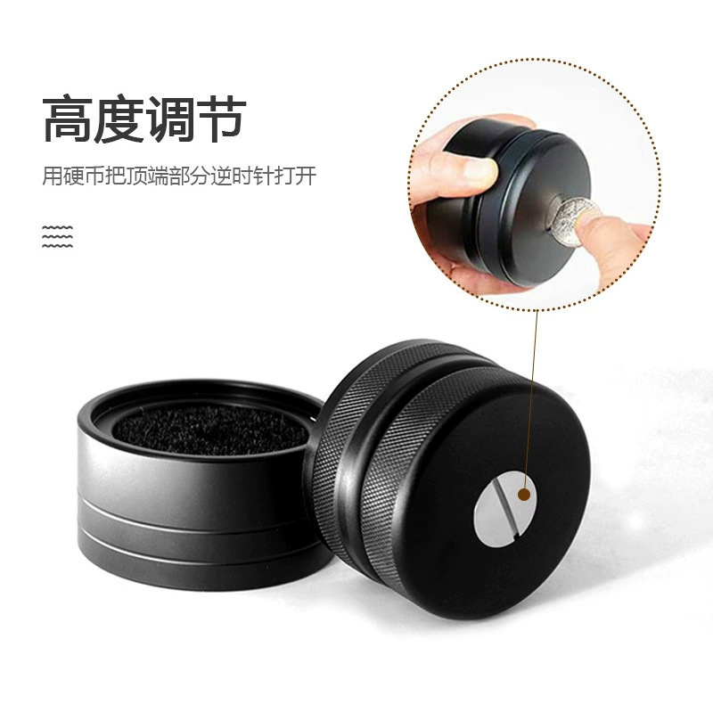 咖啡新款63mm铝合金四层磨粉器固定式研磨器大容量咖啡豆磨粉器具详情4