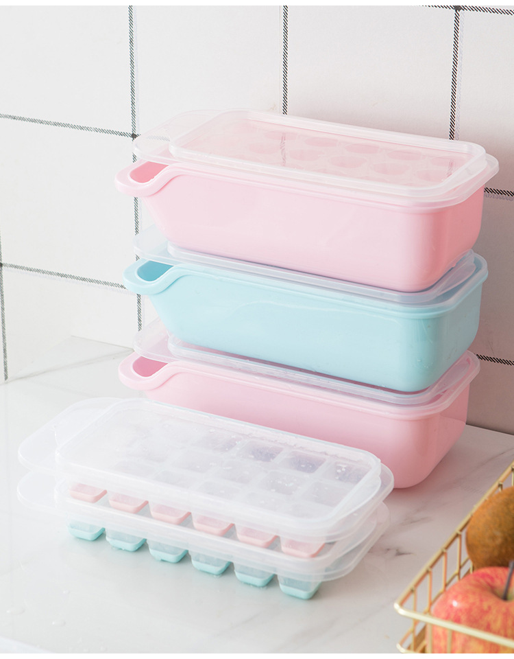 18格软胶方形冰格食品级冻冰块模具家用制冰器0386详情7