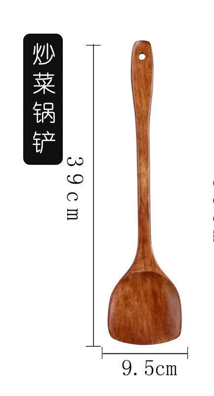 捷豪竹木炒菜铲子酸枣木铲子长柄木锅铲不伤锅木铲不粘锅专用木锅铲煎铲子详情8