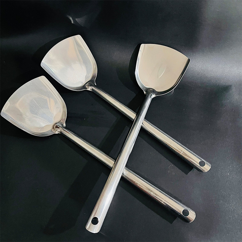【】圆管铲子 10/捆 500/件圆管铲子家用炒菜铲厨房用铲子长柄铲宽头铲子2元货源批发详情3