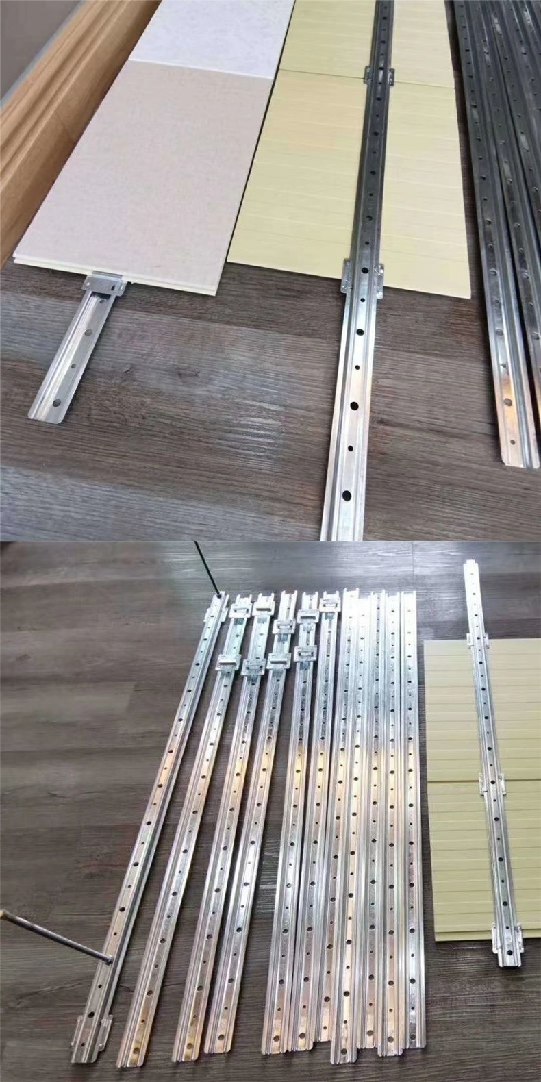 竹木纤维集成直销龙骨镀锌配件拉爆吊顶天花pvc扣板龙骨吊顶材料详情2