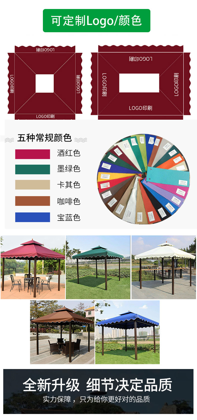 户外广告帐篷四角大伞夜市摆地摊雨棚室外四角防雨活动展览遮阳棚详情4