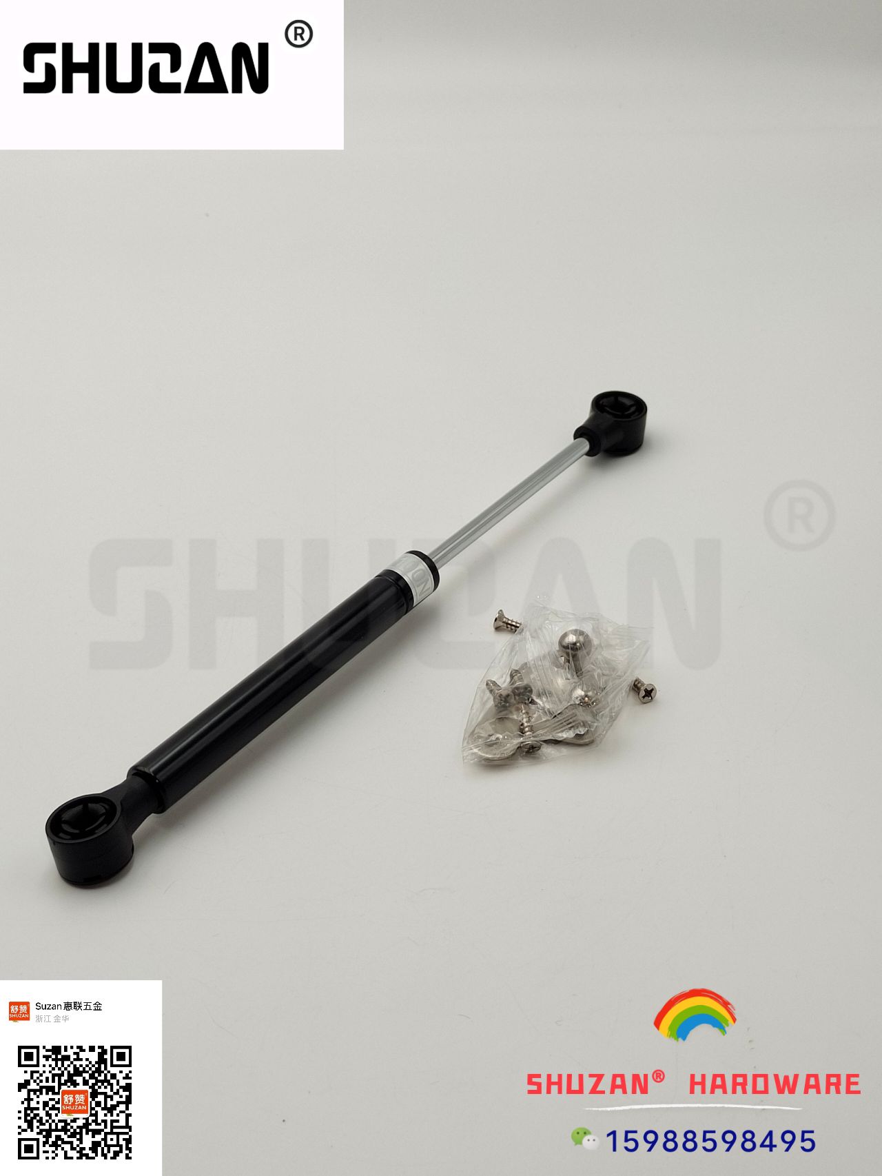 加厚不锈钢二折拉杆折叠撑杆柜门支撑家具连接件展示广告牌支撑杆 舒赞详情2