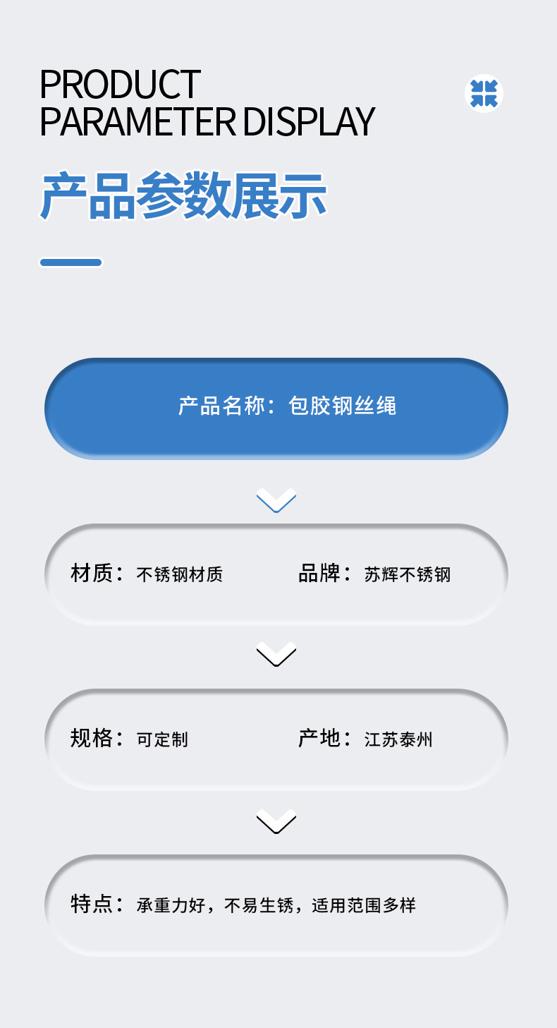 供应包胶钢丝晾衣绳 包塑钢丝绳透明软搭包胶钢丝绳详情8