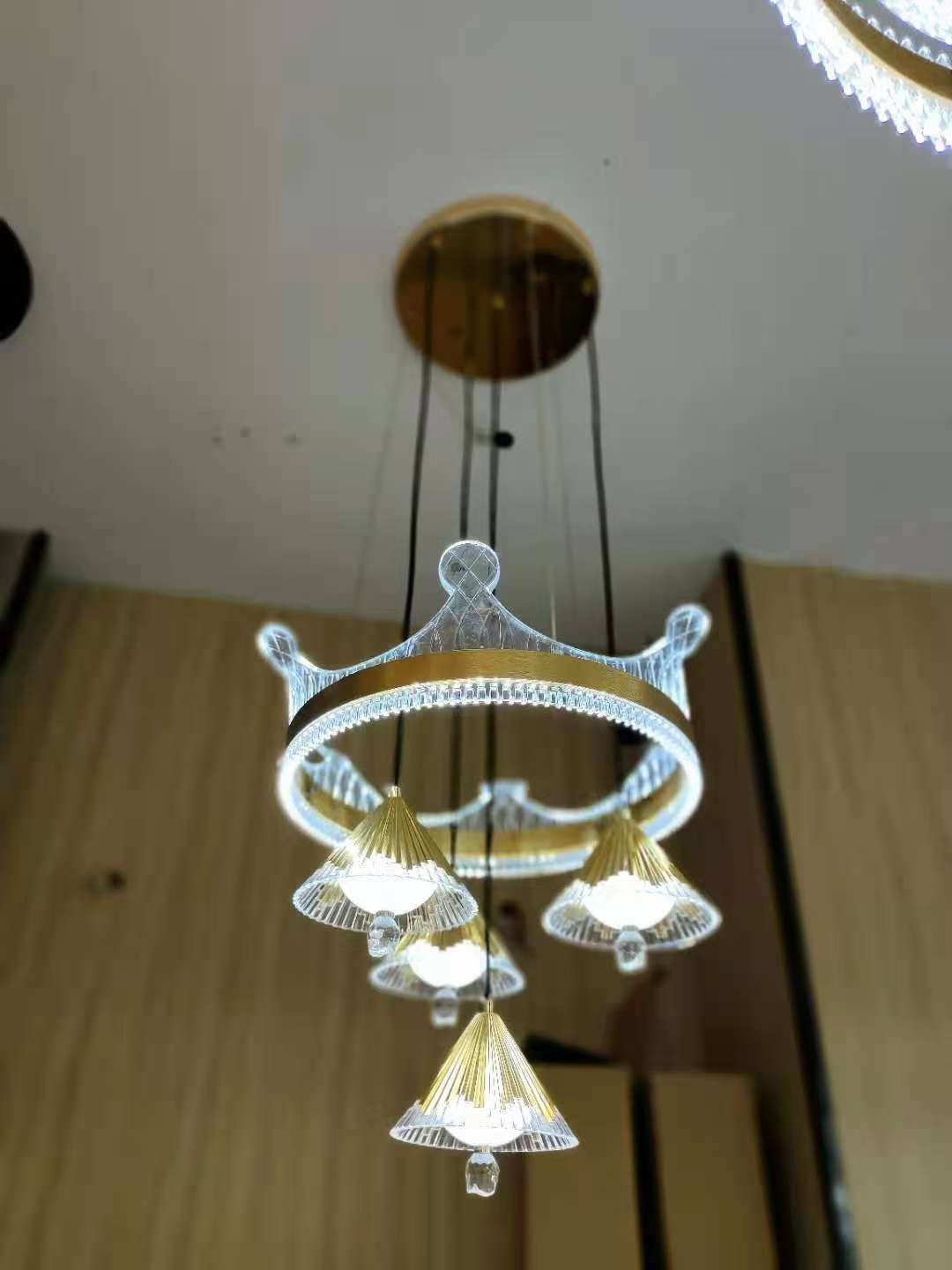 新源 品牌北欧现代简奢创意个性亚克力吊灯餐厅吧台专用土工垫及垫块 6673详情1