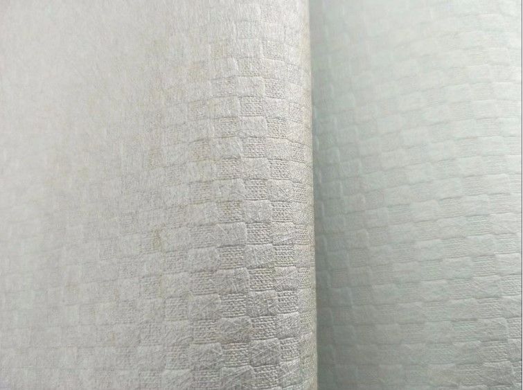 酒店装饰现代简约中式墙布pvc工程墙布十字布基详情5
