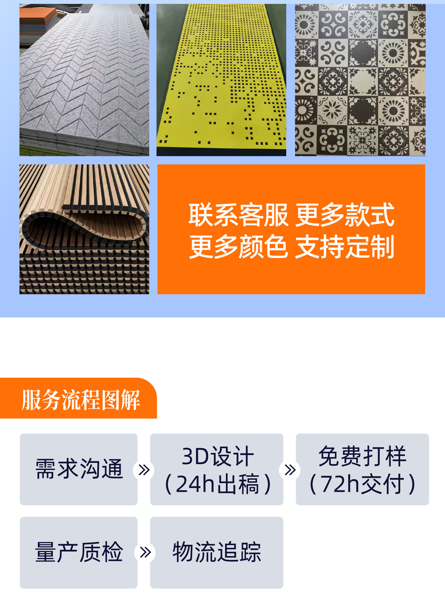 聚酯纤维吸音板影院KTV会议室木条格栅吸音棉源头工厂跨境专供详情14