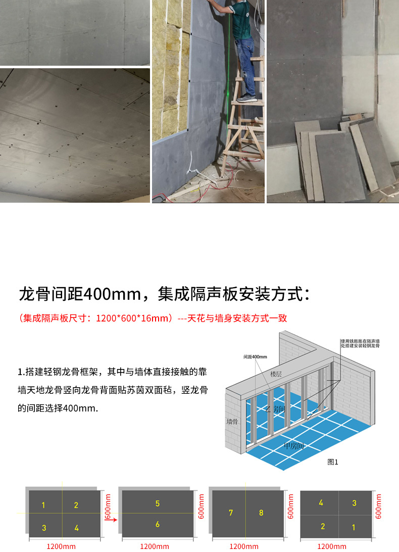 集成隔声板厂家直供多色可选环保阻燃家用会议室办公室聚酯纤维隔详情14