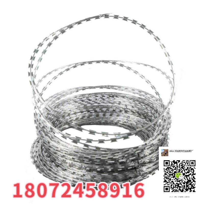 刀片刺绳 刀片刺丝 刀片刺网  铁丝网 刀刺 优势产品 河北货源工厂 bto-22 x7kg 10m详情2