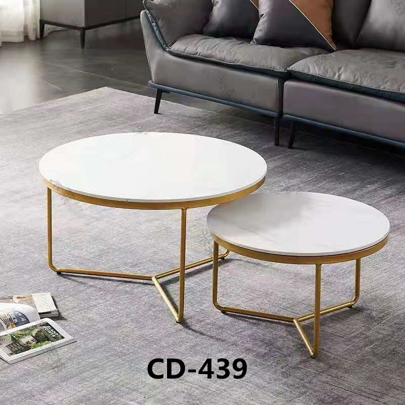   吕字家具-圆形岩板茶几轻奢极简现代简约方形大理石镀金属小户型 小桌子详情10