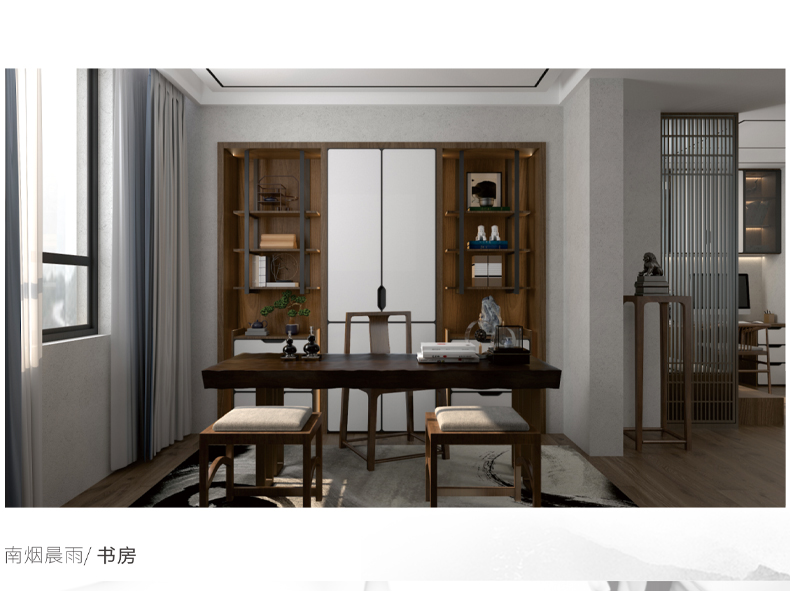 莫干山定制衣柜门全屋定制家具整体家装卧室走入式衣帽间一门到顶  南晨烟雨 门店定金详情5