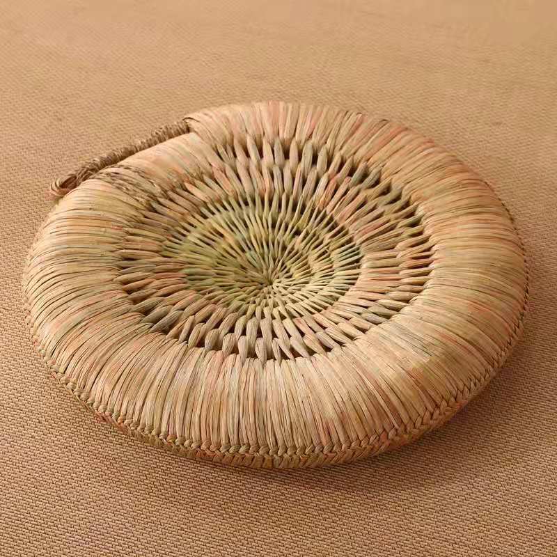 禅修垫拜佛垫家用草编垫子坐垫蒲团榻榻米蒲垫地板卧室地上打坐垫详情2