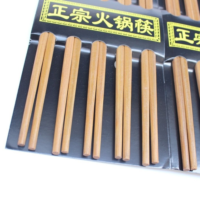 国潮27cm竹筷子10双无漆无蜡天然火锅家用筷子家用中式餐具家庭装详情2