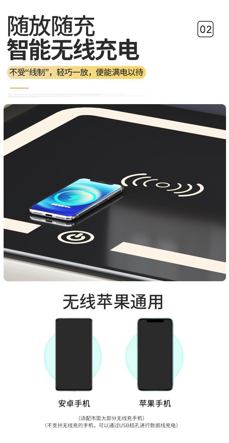多功能智能床头柜全实木小户型简约免安装无线充电带指纹锁保险柜详情7