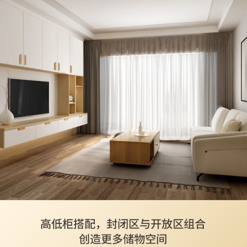 全屋可定整体衣柜家具卧室客厅衣柜家用 轻奢简约风详情1