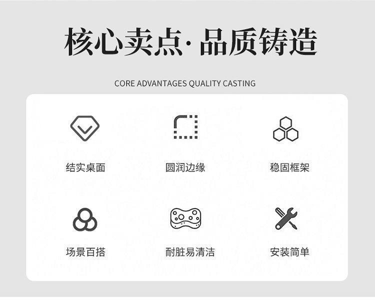 意式轻奢茶几亮光岩板客厅家用小户型大小方形组合现代伸缩茶几桌详情2