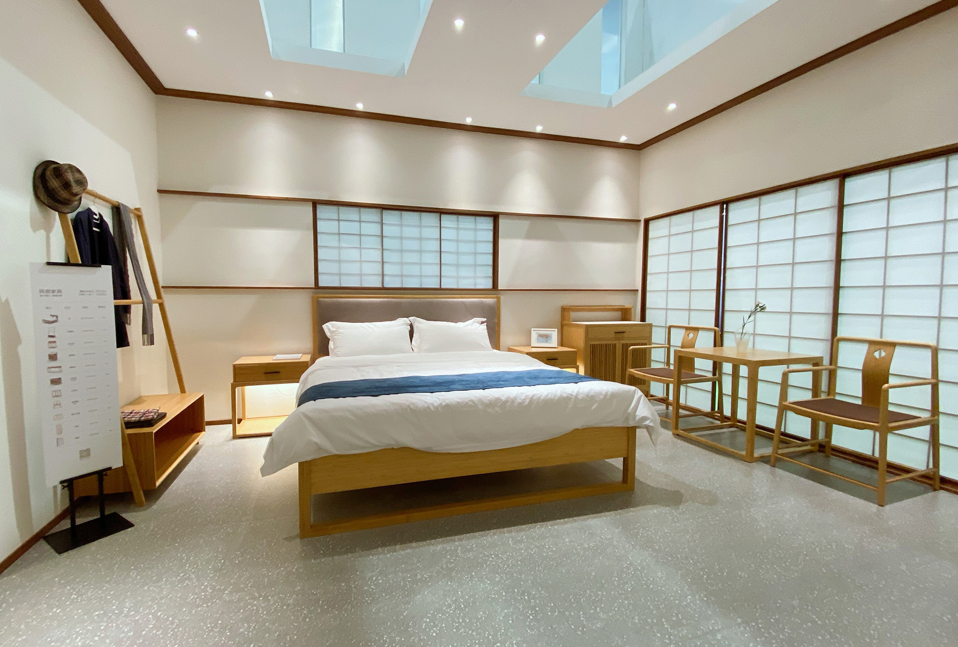 至为家居严选清雅风酒店家具套装竹制家具凳子边柜详情3