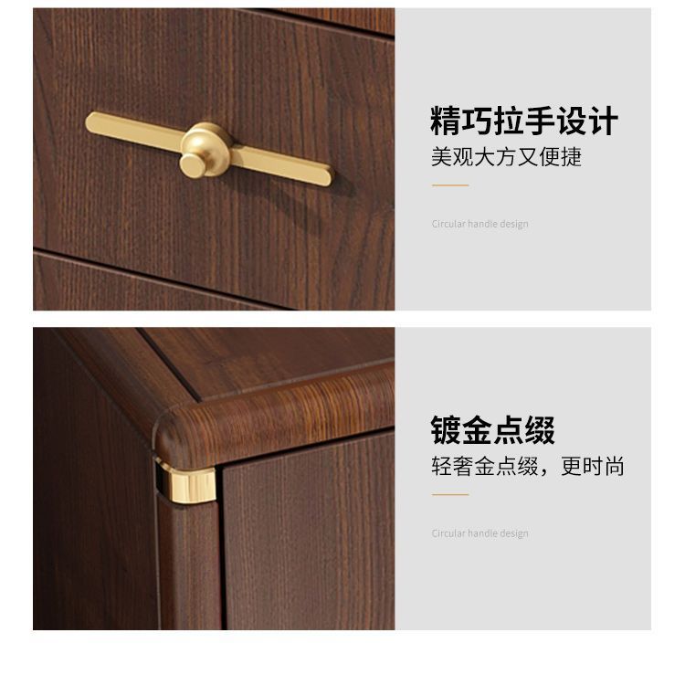 新中式全实木智能床头柜现代轻奢简约无线充电多功能卧室床边柜详情15