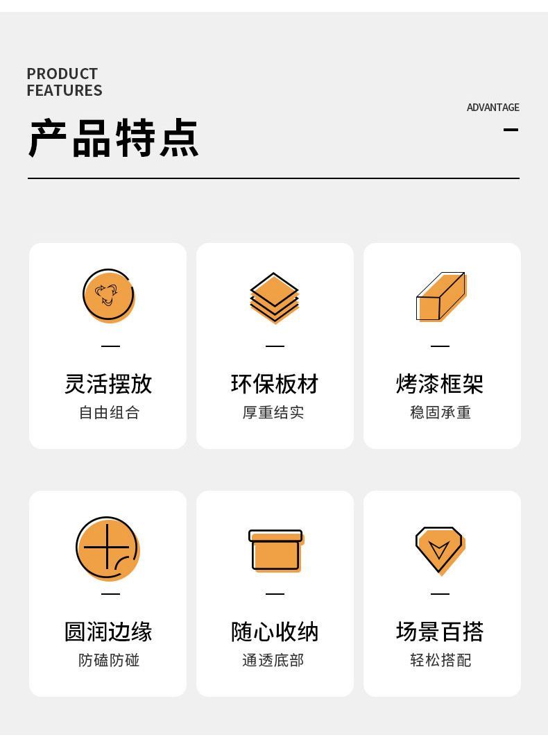 茶几客厅家用轻奢现代岩板茶几小户型网红组合钢化玻璃茶台详情3