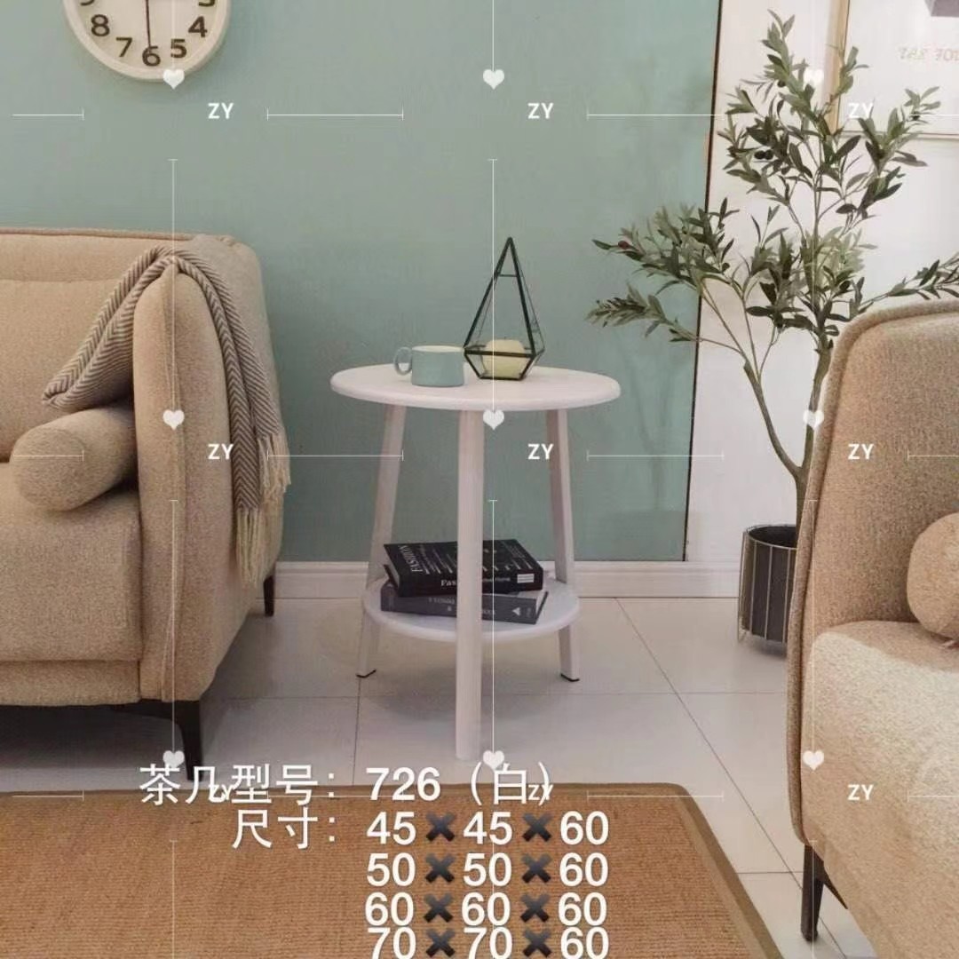 吕字家具-茶几现代小户型客厅家用北欧圆形桌子简约网红伸缩茶几详情15