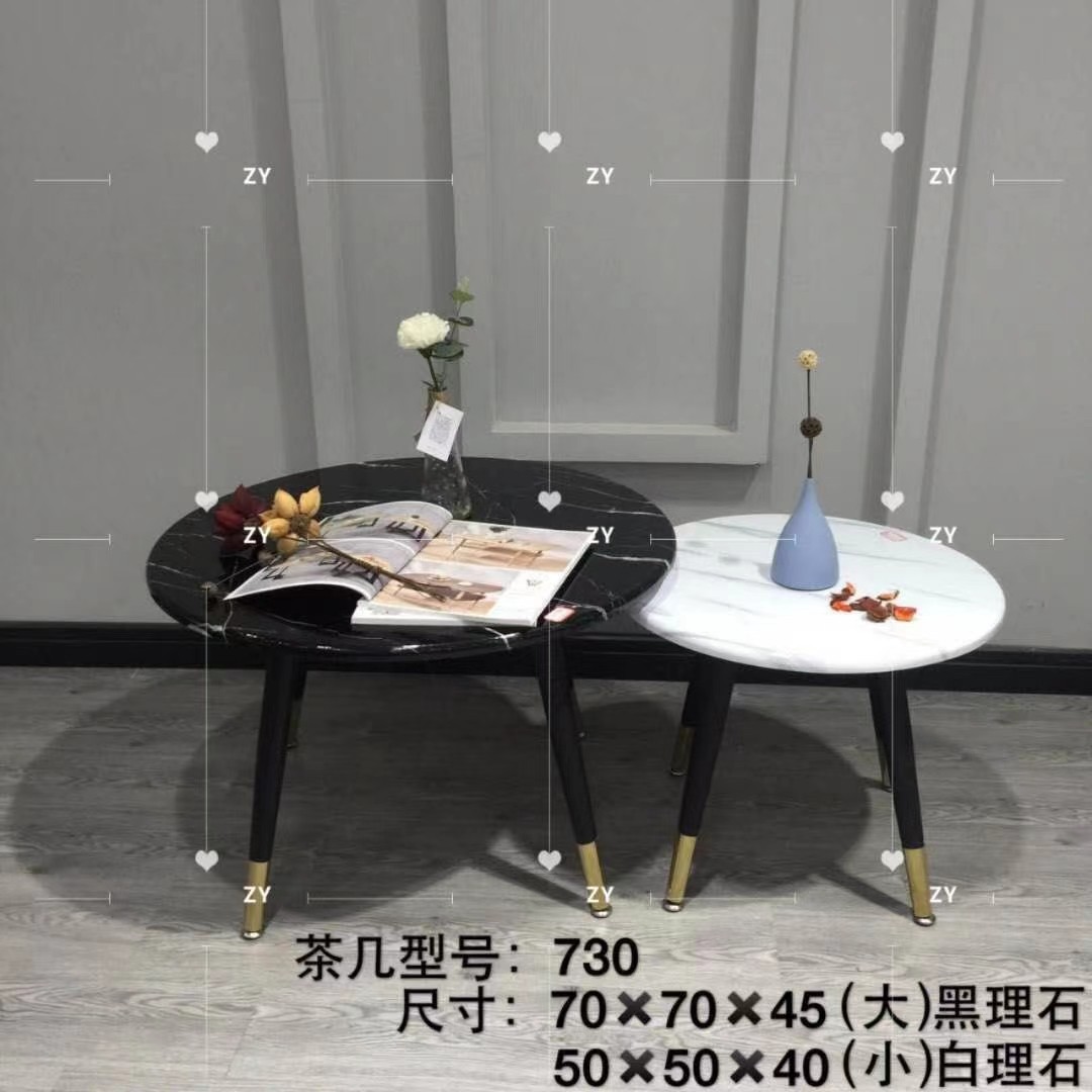吕字家具-茶几现代小户型客厅家用北欧圆形桌子简约网红伸缩茶几详情18