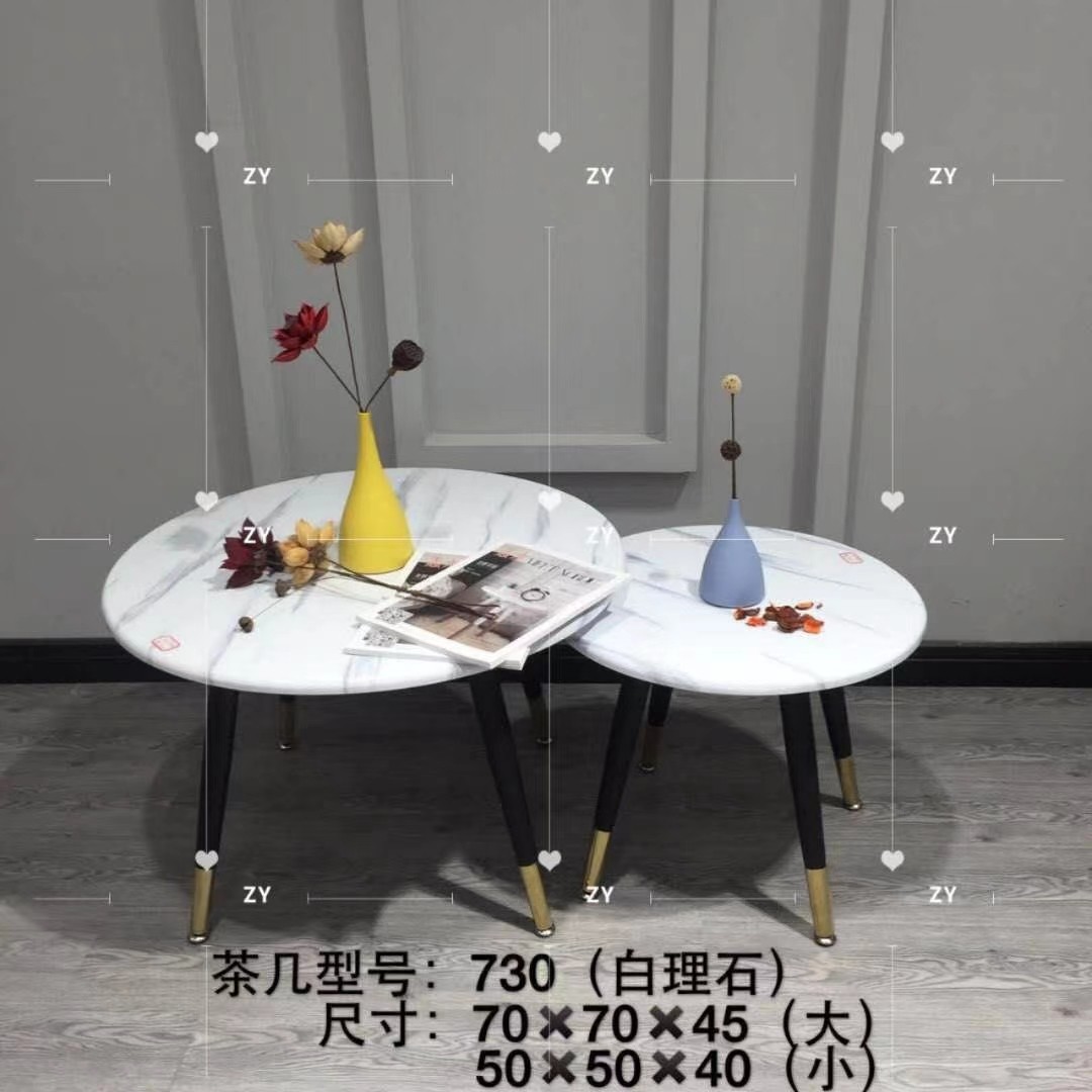 吕字家具-茶几现代小户型客厅家用北欧圆形桌子简约网红伸缩茶几详情16