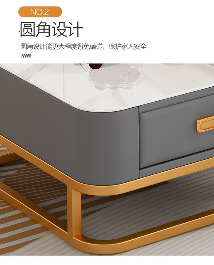 北欧轻奢电视柜茶几组合简约伸缩电视机柜小户型家用客厅电视柜详情9