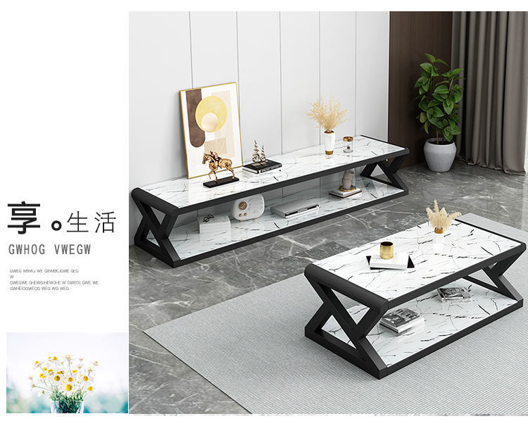 特价简易钢化玻璃茶几桌子电视柜组合现代简约客厅欧式家用小户型详情20