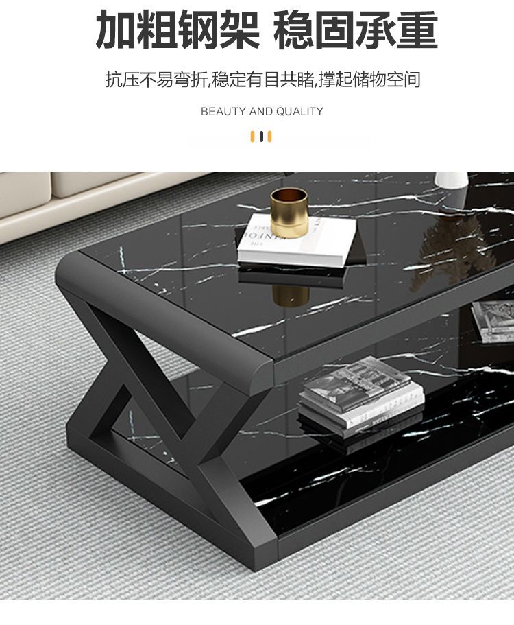 特价简易钢化玻璃茶几桌子电视柜组合现代简约客厅欧式家用小户型详情7
