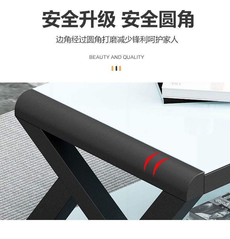 特价简易钢化玻璃茶几桌子电视柜组合现代简约客厅欧式家用小户型详情8