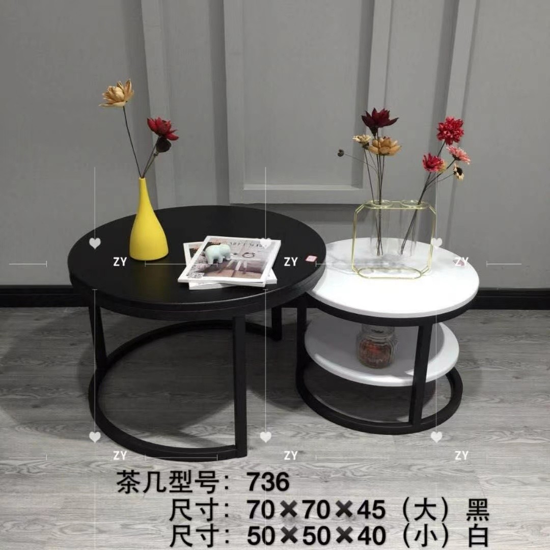 吕字家具-实木岩板茶几北欧简约桌子咖啡桌客厅小户型茶桌详情7